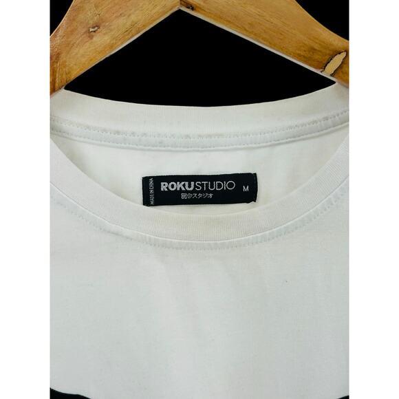 Roku Studio Rhinestone‎ Studded Teardrop Top Size Medium 100% Cotton - Picture 4 of 7